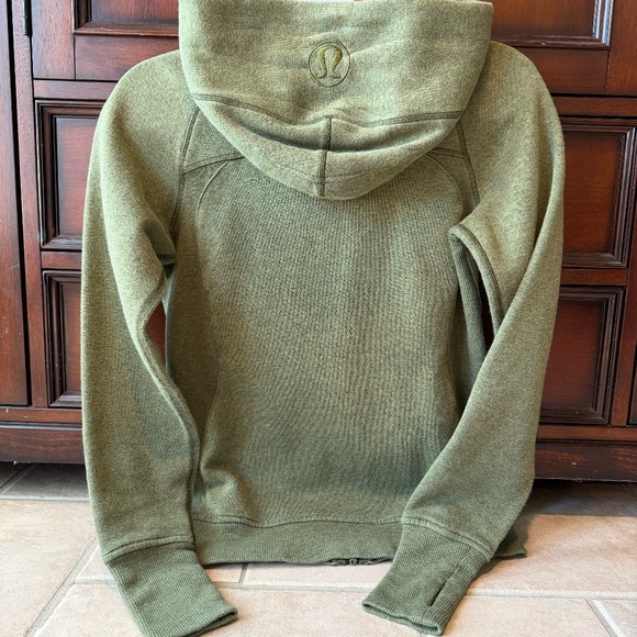 Lululemon Scuba Hoodie - Heather Green - Like New - Picture 2 of 4